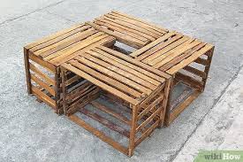 Start by wrapping sisal rope around the crte. How To Make A Crate Coffee Table 9 Steps With Pictures