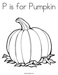 'it's the great pumpkin, charlie brown', that's a name any '90s kid would recognize. P Is For Pumpkin Coloring Page Twisty Noodle
