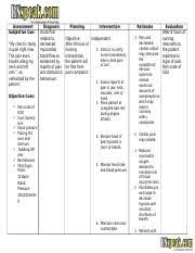 This nursing care plan tutorial has a free sample care plan resource that you can use to help develop your care plans for. Care Plan For Cad Patients Nursing Care Plan For Coronary Artery Disease Acute Pain Assessment Patient Comes In The Er With Chief Complaints Of Course Hero