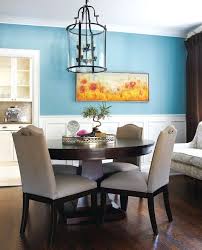 Like The Color On The Wall Mixed With The Dark Wood White Chair Rail Beadboard Light Blue Wa Turquoise Dining Room Dining Room Style Dining Room Inspiration