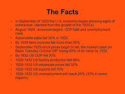 The 1929 stock market crash became the benchmark to which all other market crashes have this crescendoed in 1929 when the stock market experienced two particularly exuberant rallies about a people also tend not to be aware of the fact that the market first experienced a black thursday the. Causes Of The Great Depression Hoover S Response Ppt Video Online Download