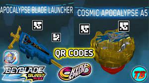 Just some quick codes if you want the dual threat launcher check out zankye's channel he rules. New Cosmic Apocalypse A5 Apocalypse Blade Launcher Qr Codes Beyblade Burst App Youtube