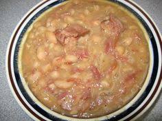 The simple soup is made with dried beans, ham, and simple seasonings. 40 Crockpot White And Navy Beans And Ham Ideas Cooking Recipes Recipes Soup Recipes