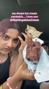 Nightingale Birthday Ice Cream Sandwich