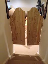 Saloon Doors I Decided To Add Saloon Doors Going Into My Basement The Wood In 2020 Salon Dekor Treppendekor Schwingturen