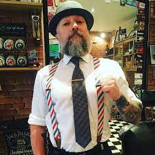 Dapper Schorem Barber Pole Wide No E633