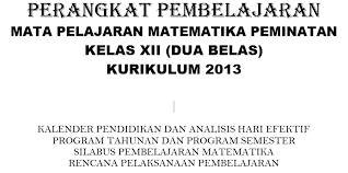 Rpp Kurikulum 2013 Mata Pelajaran Matematika Sma Defantri Com