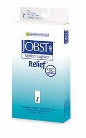 Jobst Relief 20 30 Mmhg Unisex Closed Toe Knee Highs W Silicone Top Band Support Stockings Thigh Highs Compression Stockings