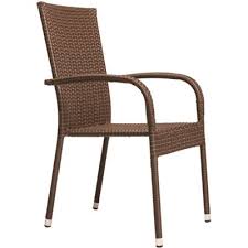 Sourcing guide for resin wicker lounge chair: Patio Sense Part 62664 Patio Sense Morgan Stacking Resin Wicker Outdoor Dining Chair In Mocha 4 Pack Patio Chairs Home Depot Pro