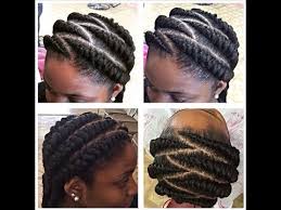 All the cornrows are spiraling upwards into an updo design. Tutorial Big Cornrows Youtube