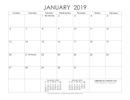 Download A Free Printable Ink Saver 2019 Calendar From Vertex42 Com Calendar Printables Free Printable Calendar Calendar 2019 Printable