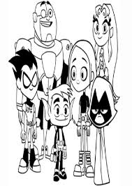 Teen Titans Go Para Colorear