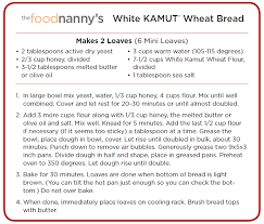 The Food Nanny S White Kamut Wheat Bread The Food Nanny Wheat Bread Wheat Bread