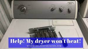 In electric dryer units, air is heated by an electric heating element. How To Replace Heating Element In Whirlpool Electric Dryer Dryer Not Heating In This Video I Replace Electric Dryers Heating Element Electric Clothes Dryer