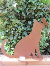 Gartendeko mal anders, ideen rund ums haus und garten. Rost Katze Mit Schmetterling 42cm Garten Deko Rost Deko Tier Rostig Landhausstil Ambienteschmiede
