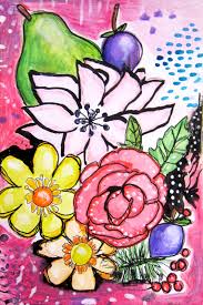 Plus, it's also easy to do even if you don't have lots of painting experience! Fruit And Flowers Mice And Me Art Is Basic An Elementary Art Blog