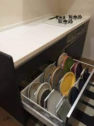 ひなたぼっこ web内覧会 大好きな食器の収納方法 コストコのふわふわ滑り止めマットに守られているお話 キッチン 収納 引き出し 収納 食器棚 収納 アイデア