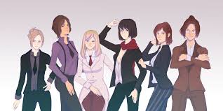 In an alternative past, humanity has been attacked by monstrous giants called titans. Alysius The Aot Girls Hanji In Suits I Think I Ve