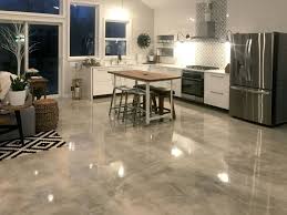 It was lovely but a constant mainenance problem, the epoxy got dull and accumulated dirt in the subtle texture from the paintbrush and/or roller and needed to be renewed every 6 months or looked dingy. Diy Metallic Epoxy Flooring Over Gypsum Underlayment For Your Home House Flooring Concrete Floors Diy Epoxy Floor