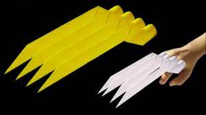 How To Make A Paper Wolverine Claws How To Make Stuff Out Of Paper How To Make Cool Stuff With Paper Youtube