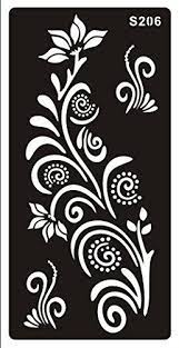 The henna tattoo stencil is best for glitter tattoo, airbrush tattoo, and henna or mehndi tattoos. Mehndi Tattoo Schablone Henna Design S206 Amazon De Beauty