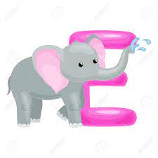 Find & download free graphic resources for kids alphabet. Elephant Animal And Letter For Kids Abc Education In Preschool Cute Animals Letters English Alphabet Cartoon Animals Alphabet For Learning Letters Vector Illustration Single Letter With Wild Elephant Royalty Free Cliparts Vectors And