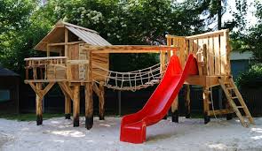 Naturholz Spielgerat Kleefeld Spielhaus Baumhaus Rutsche Naturholz Spielplatz Kinder
