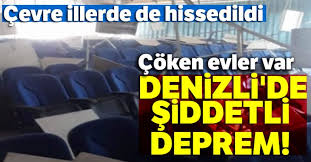 Depremin ardından 4,5 ve 4,8'lik artçılar meydana geldi. Denizli De 6 Buyuklugunde Deprem Son Depremler Denizli Depremi Duzce Tv