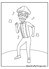 Download Printable Blippi Character Coloring Pages Updated 2021