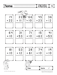 If you need some more 2 digit addition worksheets, or want to practice more column addition with regrouping, then take a look at our column addition worksheet generator. Two Digit Addition No Regrouping 2 Primarylearning Org First Grade Math Worksheets Math Pages Addition Worksheets First Grade
