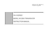 Vk-A Series Model Vk-202A Transducer Instruction Manual ...