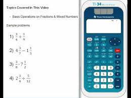 This is termed as mixed number or mixed fractions. Basic Operations On Fractions And Mixed Numbers Wmv Youtube