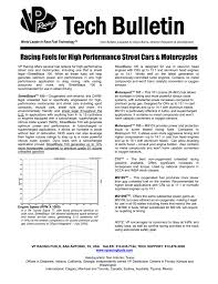 tech bulletin vp racing fuels