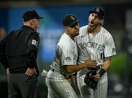 Jake Cave: Umpire Lance Barkdale's missed strike-three call costs Rockies a  win over Dodgers