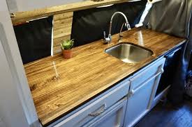 It is easier than you might think to diy your own concrete kitchen countertops. Vanlife Stunning Diy Wooden Countertop For Under 100 Tworoamingsouls