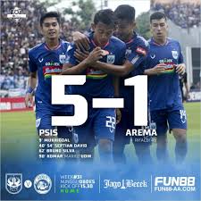Psis Bantai Arema Fc 5 1 Jagobecek
