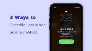 Iphone and ipad with enabled lost/erased mode. How To Unlock Or Override Lost Mode On Iphone Ipad
