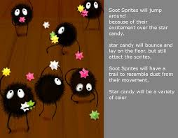 Give them orders so they don't dissipate! Eric Santiago Spirited Away Soot Sprite Particle Effect Particles 4