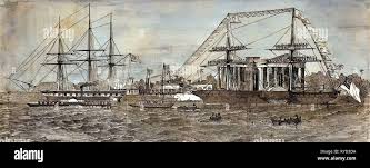 Calcutta india 1850 hi-res stock ...