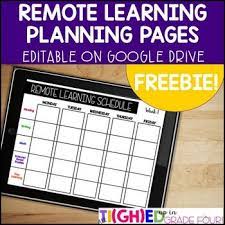 This 23 Page Editable Google Drive Template Set Is Perfect For Planning Out Your Distance Learning Re Distance Learning Lesson Plan Templates Learning Template