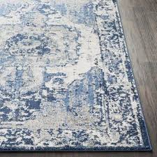 Black And Blue Area Rug Bungalow Rose Almendarez Navy Dark Blue Area Rug Wayfair In 2020 Blue Living Room Decor Blue And White Rug