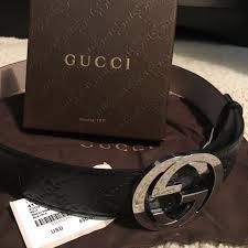 Black And Silver Gucci Belt Black Leather Gg Gucci Belt Gucci Belt Leather Black Gucci Belt