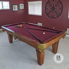 8 Foot Beach Mfg Pool Table Installation And Refelt In Seal Beach Wine Felt Billiards Dkbilliards Playpool Mancave Gamero In 2020 Billiards Pool Table Play Pool