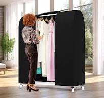Syeeiex 4ft Clothes Rail Cover With Strong Zipped 127cm ...