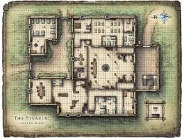 The Steading Dungeon Maps Fantasy Map Adventure Map