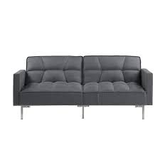 Nordic wrought iron coffee tables for bedroom living room sofa side table simple modern home furniture hotel round corner table. Boyel Living Home Office Sofa Bed Dark Gray 8212 8212 Upholstery Fabric Living Room Sofa Linen Fabric And Metal Foot In The Futons Sofa Beds Department At Lowes Com