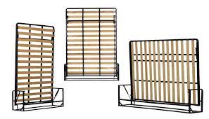 Murphy bed vertical wall bed, european king size with 2 cabinets (oak country/white). Wall Bed Mechanisms For Hidden Beds