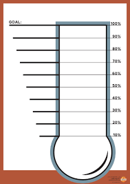 Goal Thermometer Chart From Davincibg Com Americas