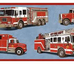 Firefighter Or Fireman Theme Wall Paper Border Truck Wallpaper Border Kids Firetruck Engine Firem Switch Plate Covers Light Switch Plate Cover Plate Covers