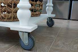 To turn a table into an island. Remodelaholic How To Turn A Table Into A Rolling Island